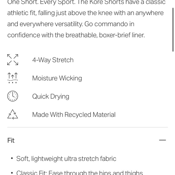 Vuori Men's Dark Gray Athletic Shorts - Picture 5 of 5